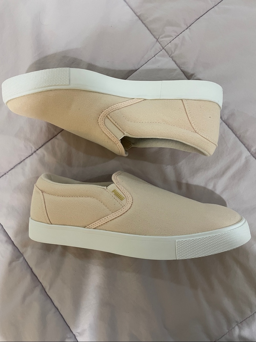 Slip-On Canvas Sneakers in Light Pink - Picture 3 of 8